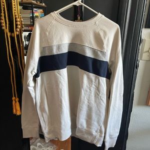 LARGE (Cream) Striped Goodfellow Sweater